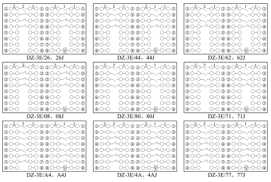 DZ-3E/4A、DZ-3E/4AJ接線圖