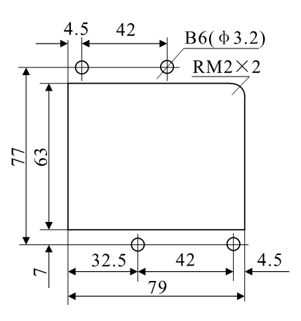 DZ-3E/4A、DZ-3E/4AJ安裝開孔尺寸圖