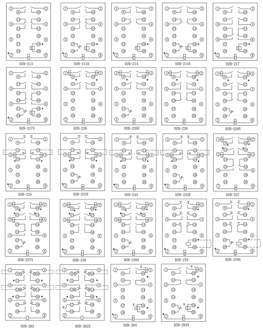 DZB-228,DZB-228X接線圖