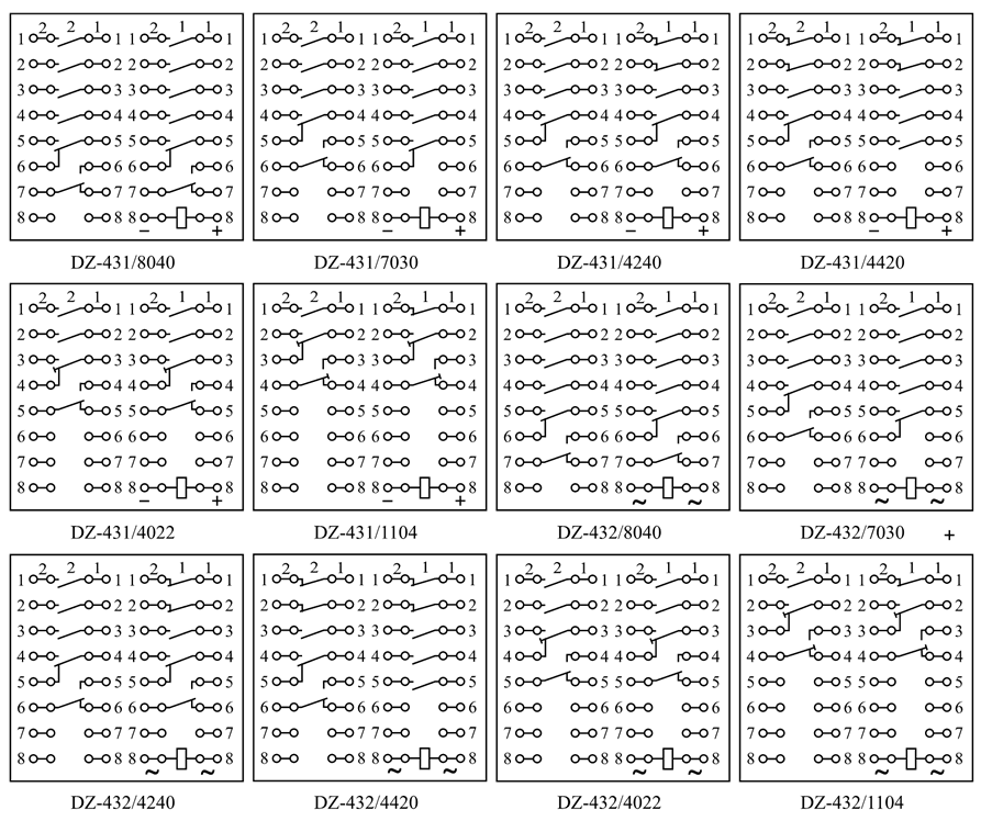 DZ-431/1104內(nèi)部接線圖