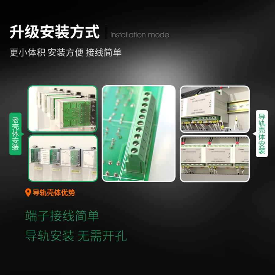 SRS-110VAC-4Z-8A導(dǎo)軌安裝結(jié)構(gòu)