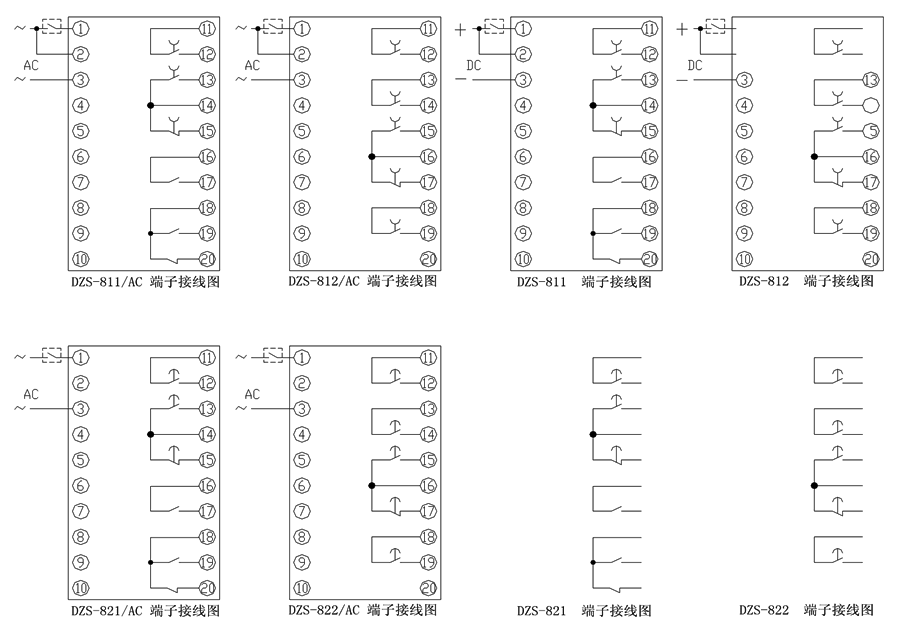 DZS-822內(nèi)部接線圖