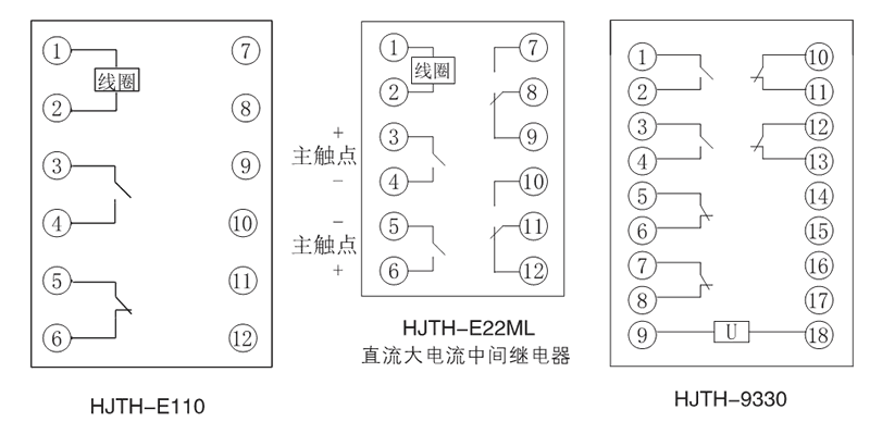 HJTH-E110內(nèi)部接線圖