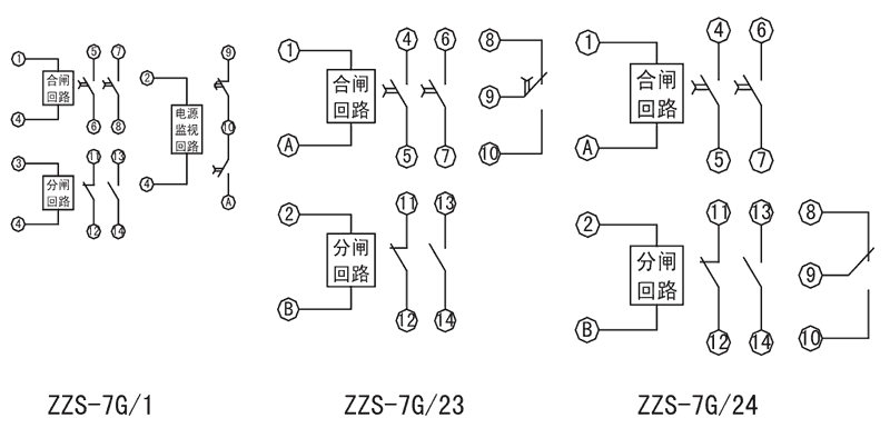 ZZS-7G/24內部接線圖