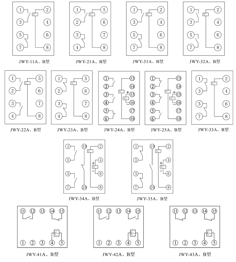 JWY-43A內(nèi)部接線圖